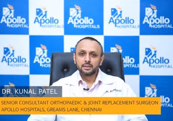 Dr Kunal Patel, Senior Consultant Orthopaedic Surgeon at Apollo Hospitals Chennai, discussing knee replacement surgery