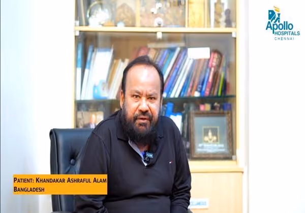 A Bangladeshi patient’s experience of successful robotic knee replacement surgery at Apollo Hospitals, Chennai