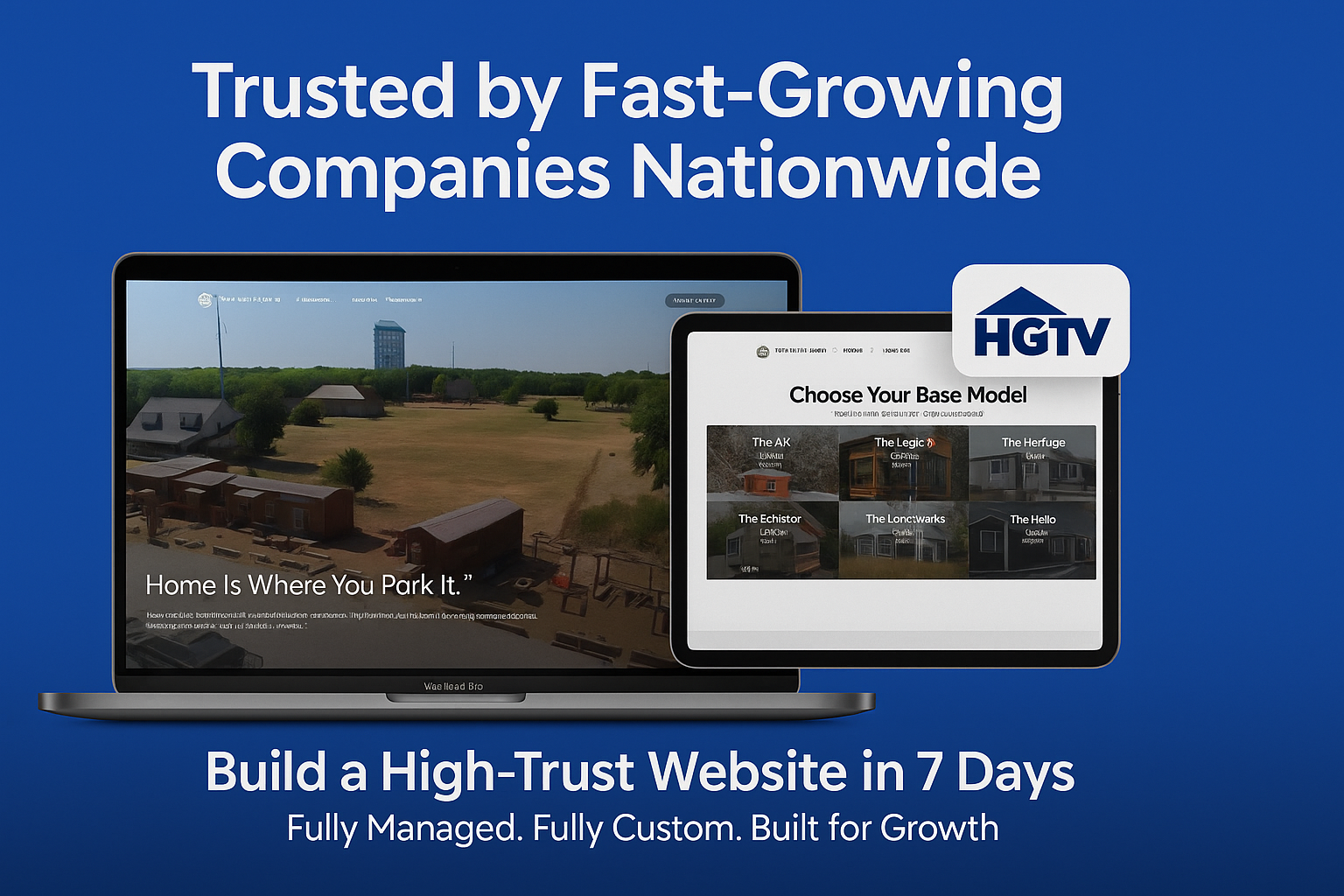 Professional website example - Tiny Heirloom