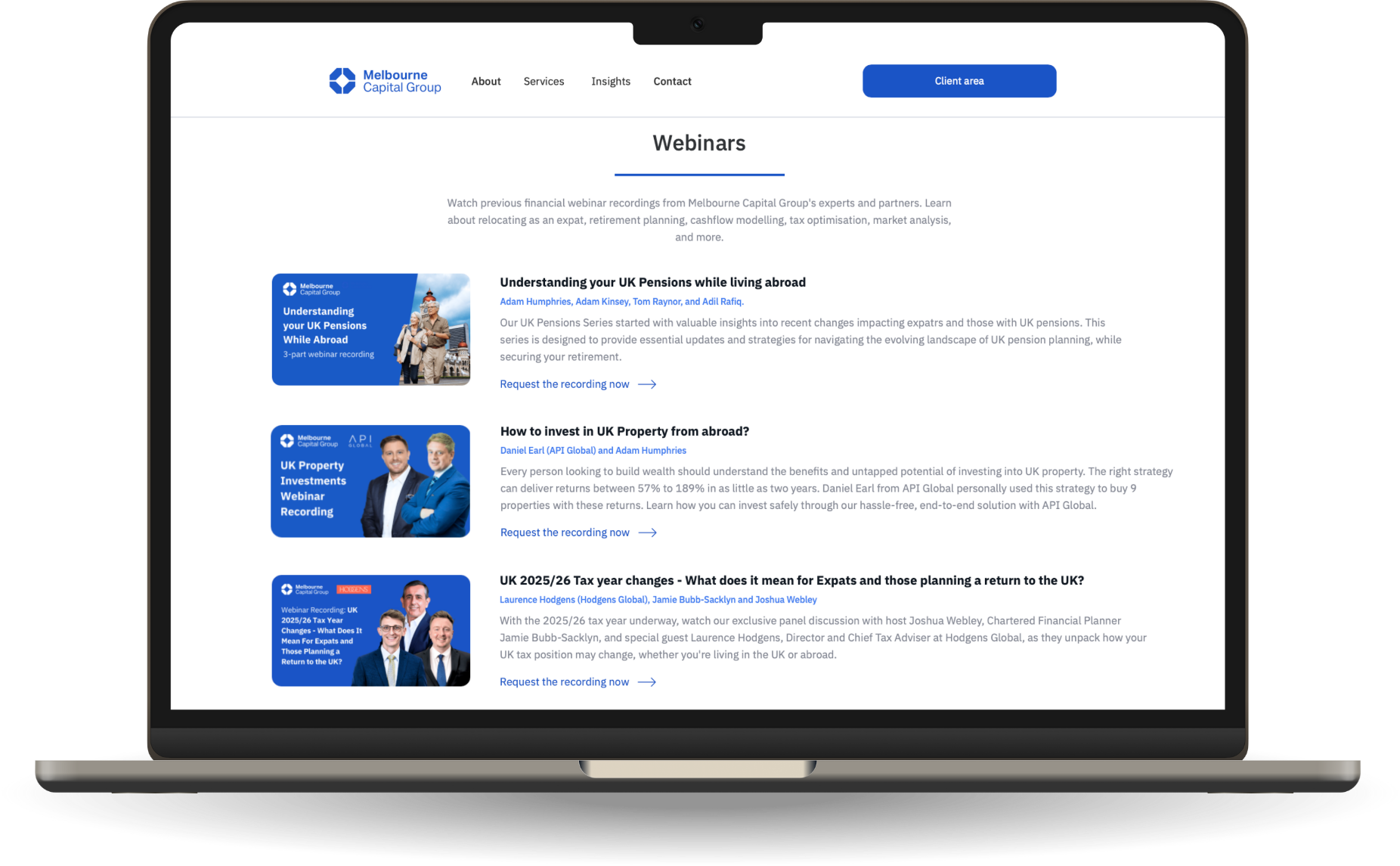 Melbourne Capital Group Webinar Recording Access
