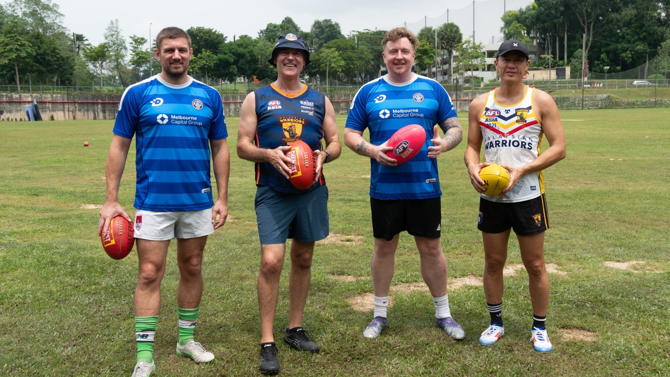 Training with the Malaysian Warriors Australian Football League team