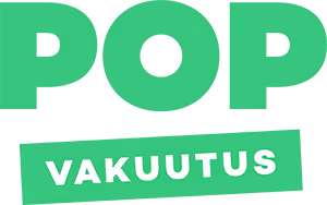 Vihreällä taustalla valkoisin kirjaimin teksti 'VAKUUTUS'.