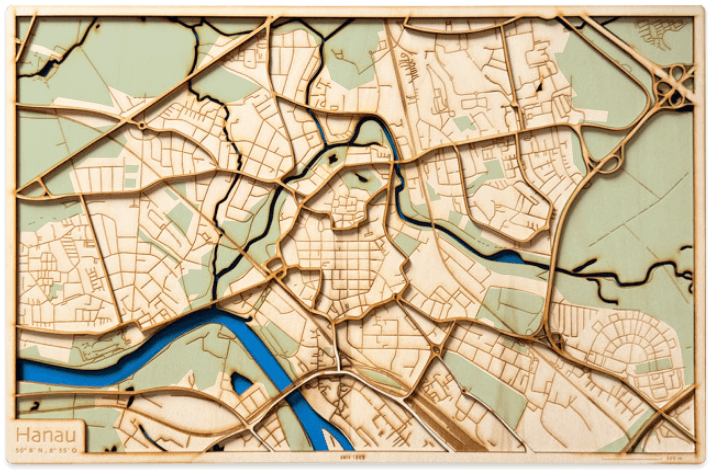 Auswahl des Kunstwerks mit Grünflächen