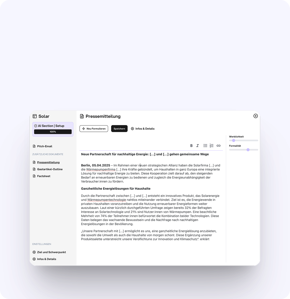 PR Tool Kontakte