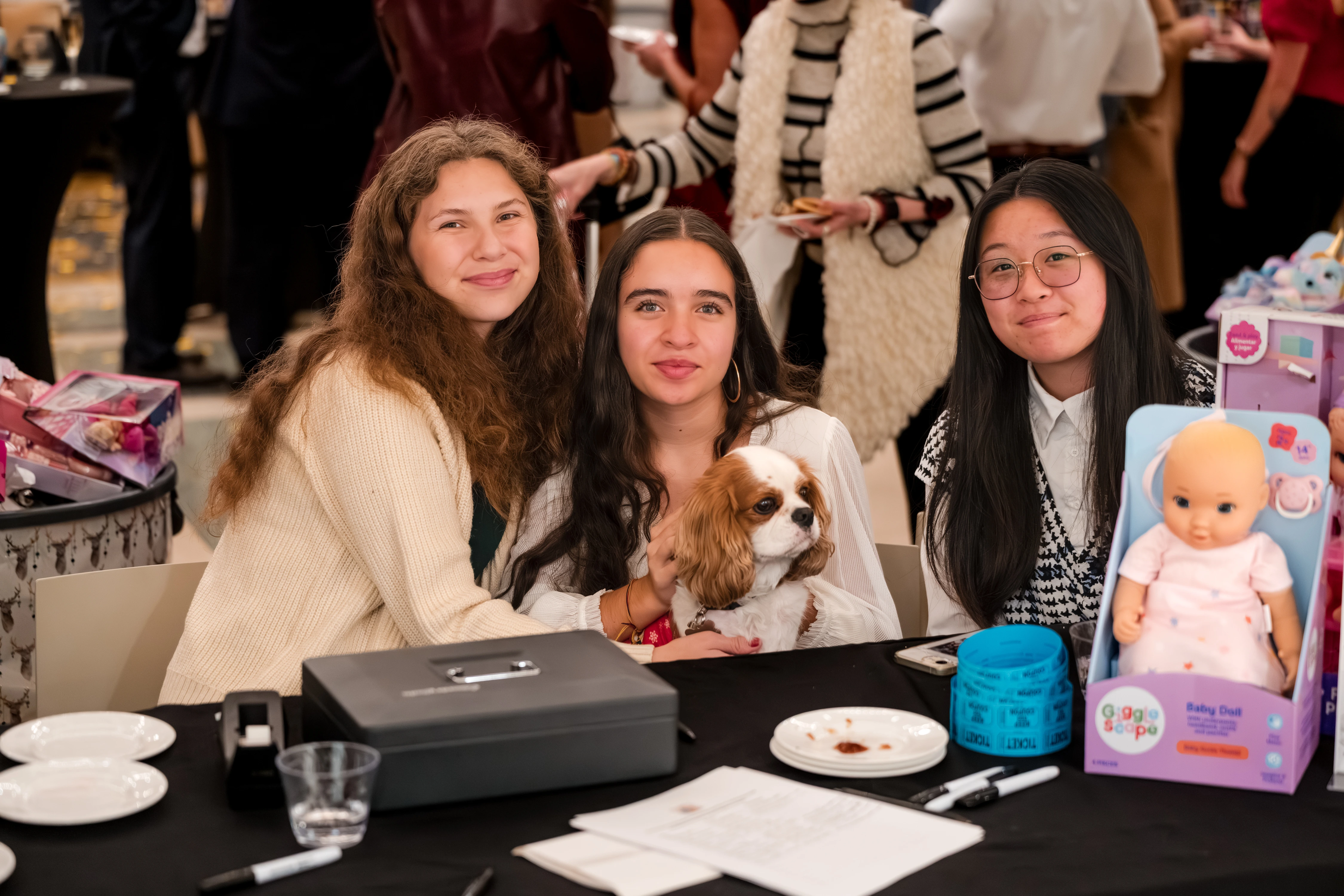 Children with toys at the Rotunda