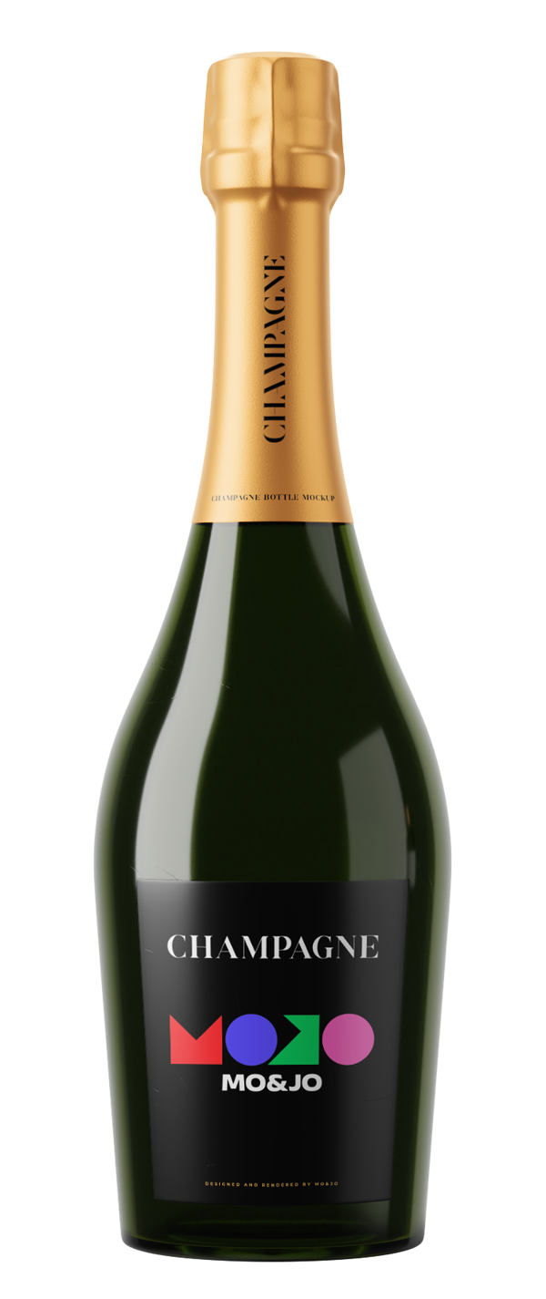 Bouteille de champagne mise en jeu