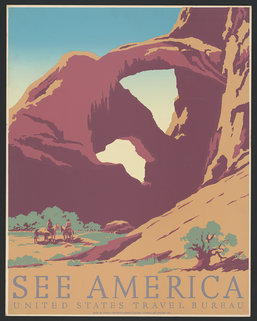 Affiche de voyage américaine