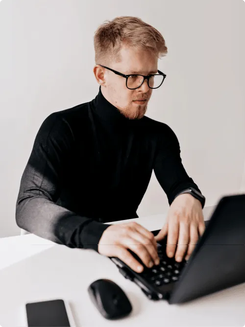 Man With Computer
