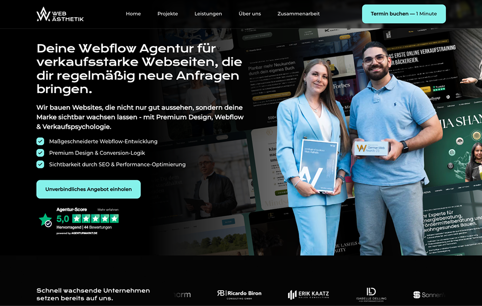 Web Ästhetik - High End Webflow Agentur cover image