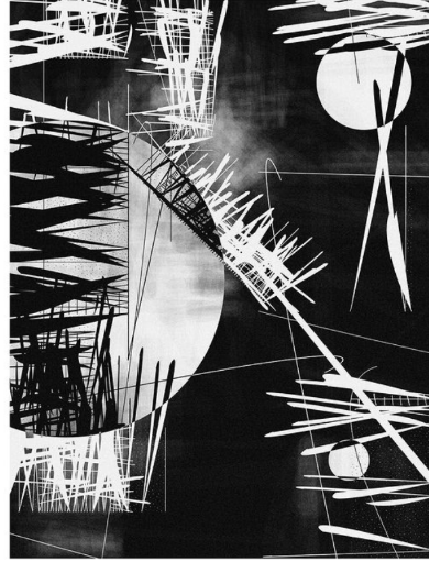 A black and white image of a circular objectDescription automatically generated