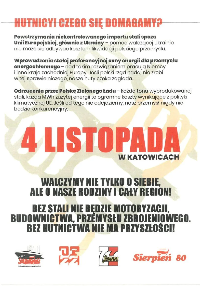 Manifestacja 4 listopada- Ważne informacje organizacyjne