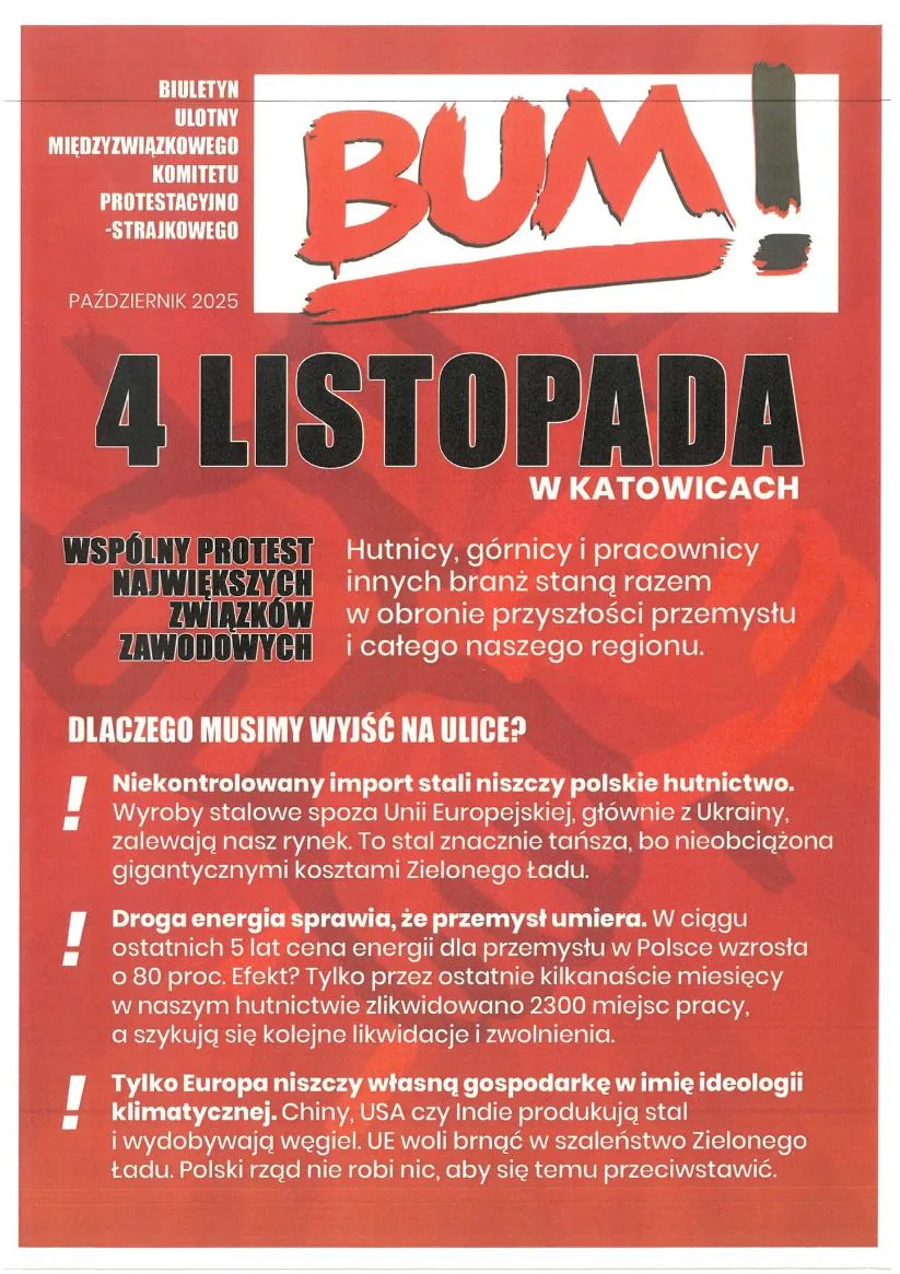Manifestacja 4 listopada- Ważne informacje organizacyjne