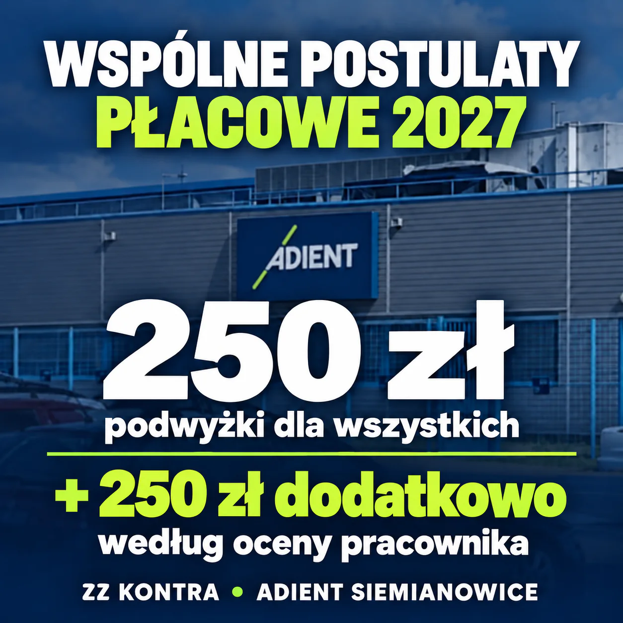 Wspólnie Postulaty Placowe w Adient Seating Poland