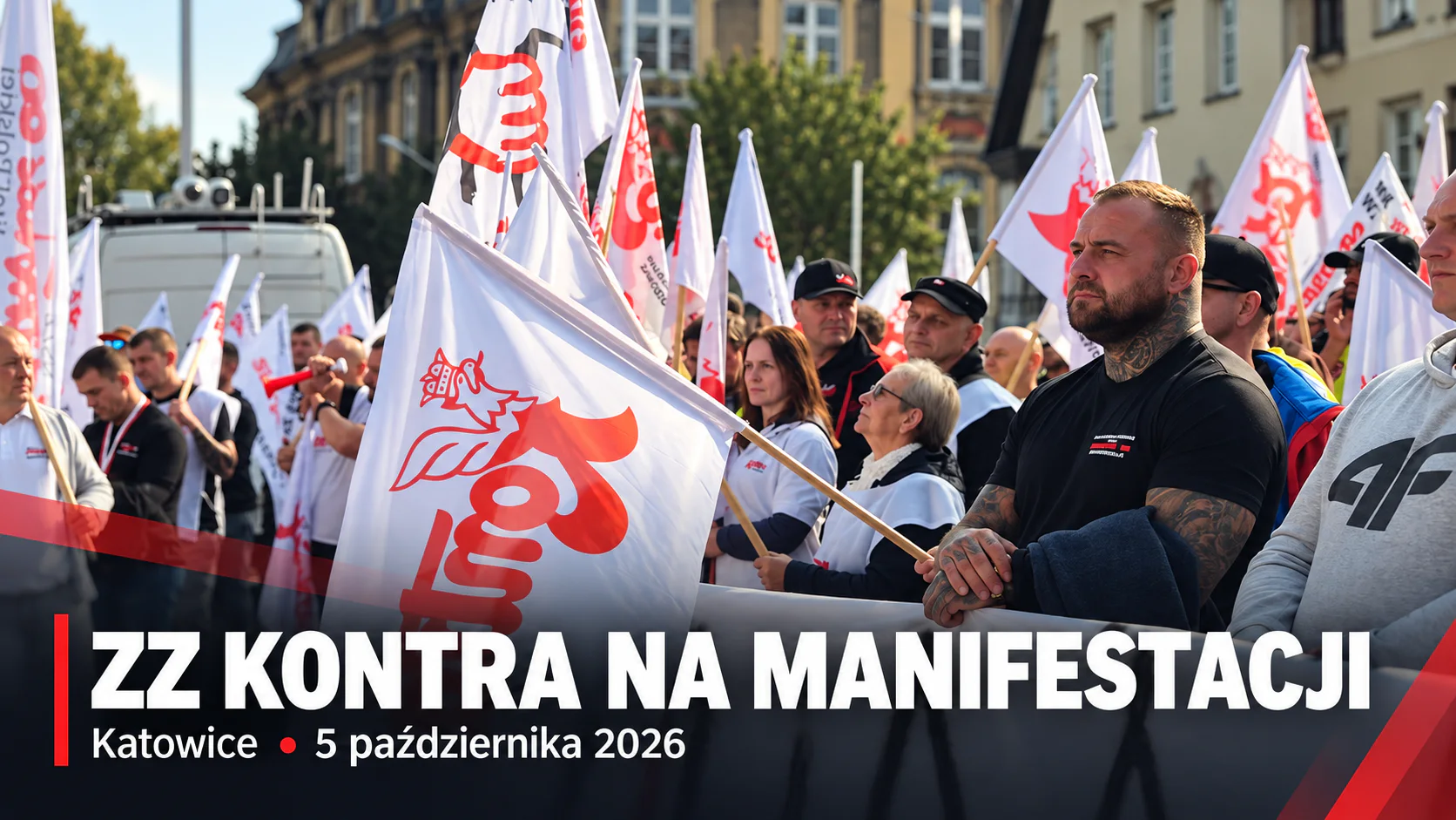 Manifestacja pod Ministerstwem Energii w Katowicach