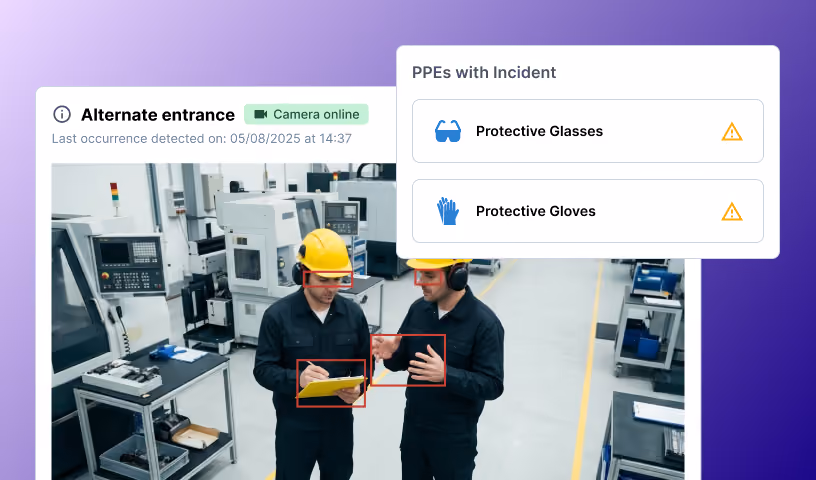 Precavision Evidence Visualization - Venturus PPE Detection Software