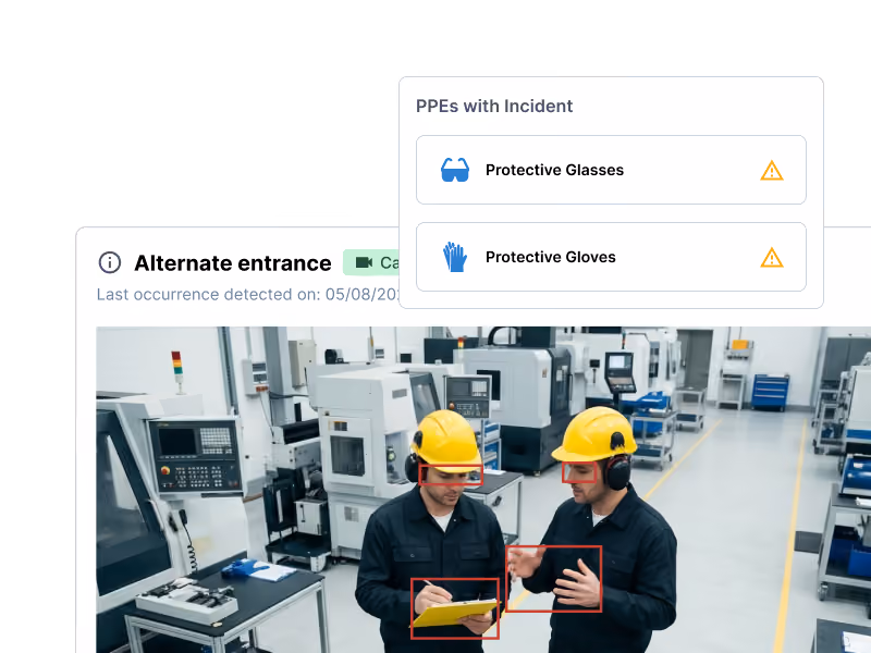 Precavision Evidence Visualization - Venturus PPE Detection Software