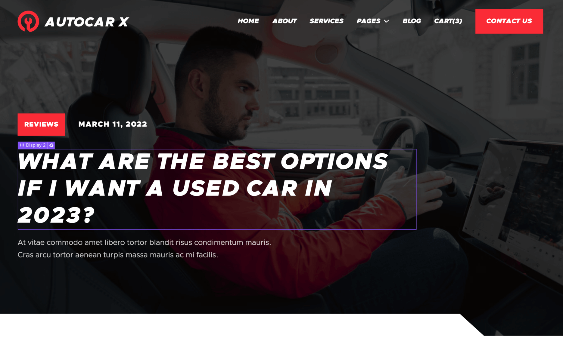 CMS Collection - Autocar X Webflow Template
