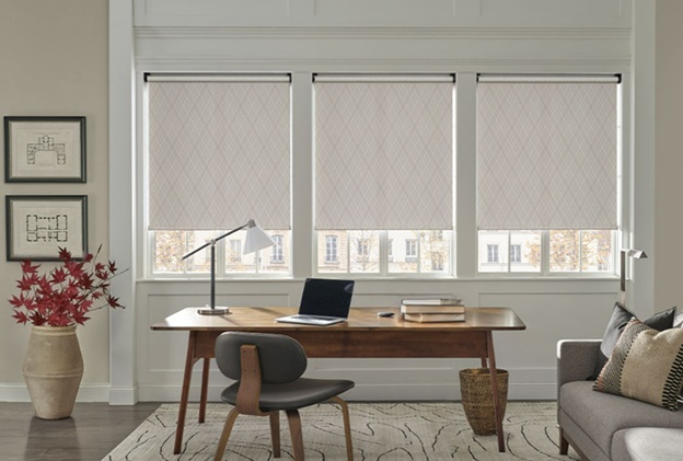 Durable window shades in Highland Park TX home office