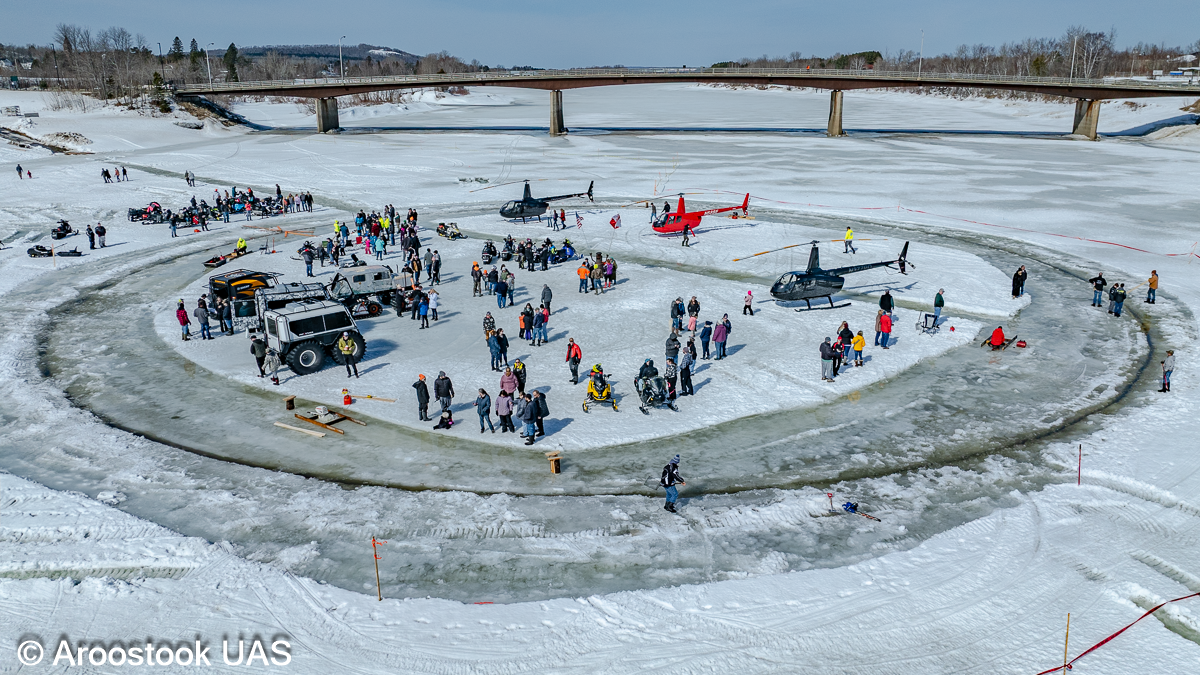 Ice Carousel Spinning in Sinclair, Maine