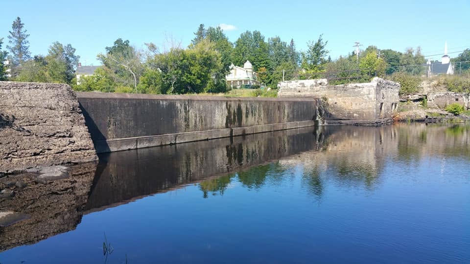 Scenic waterfront in Danforth, Maine
