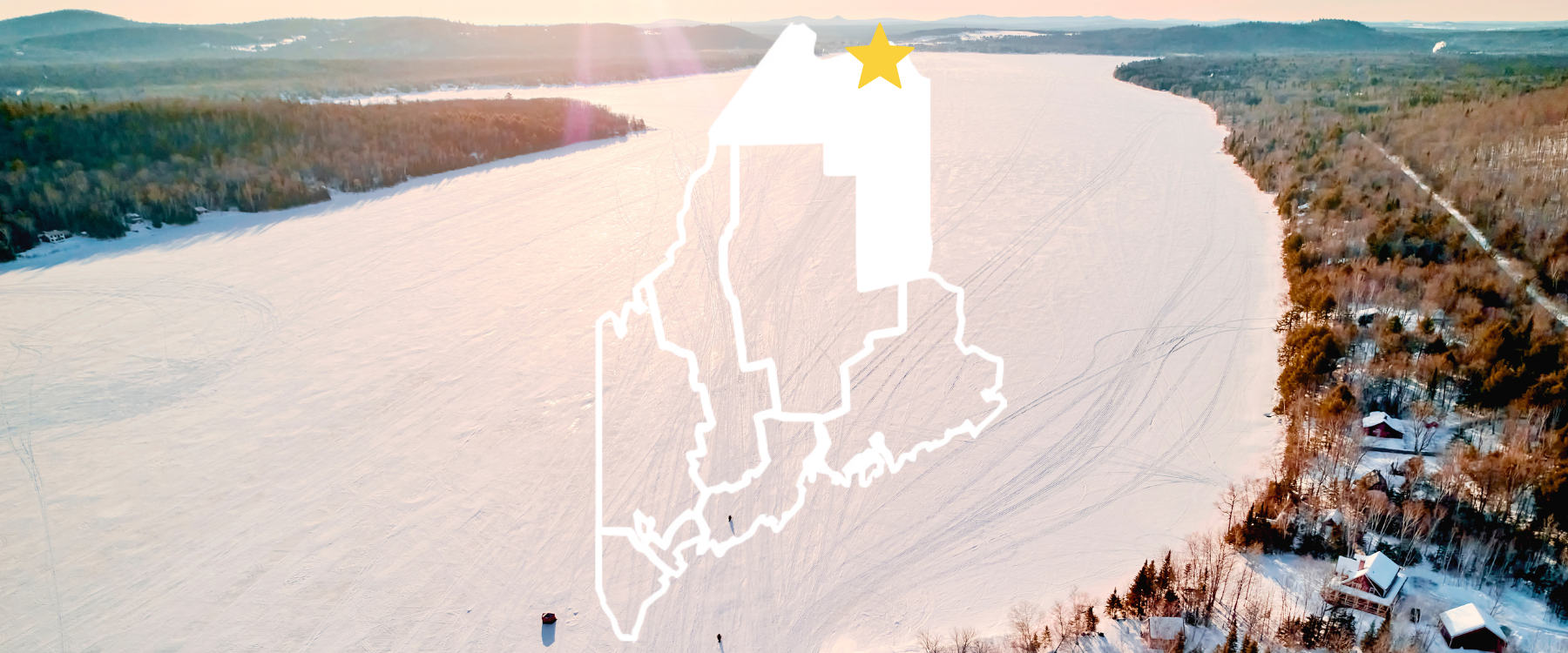 snowmobiling the best trail in maine in madawaska long lake.