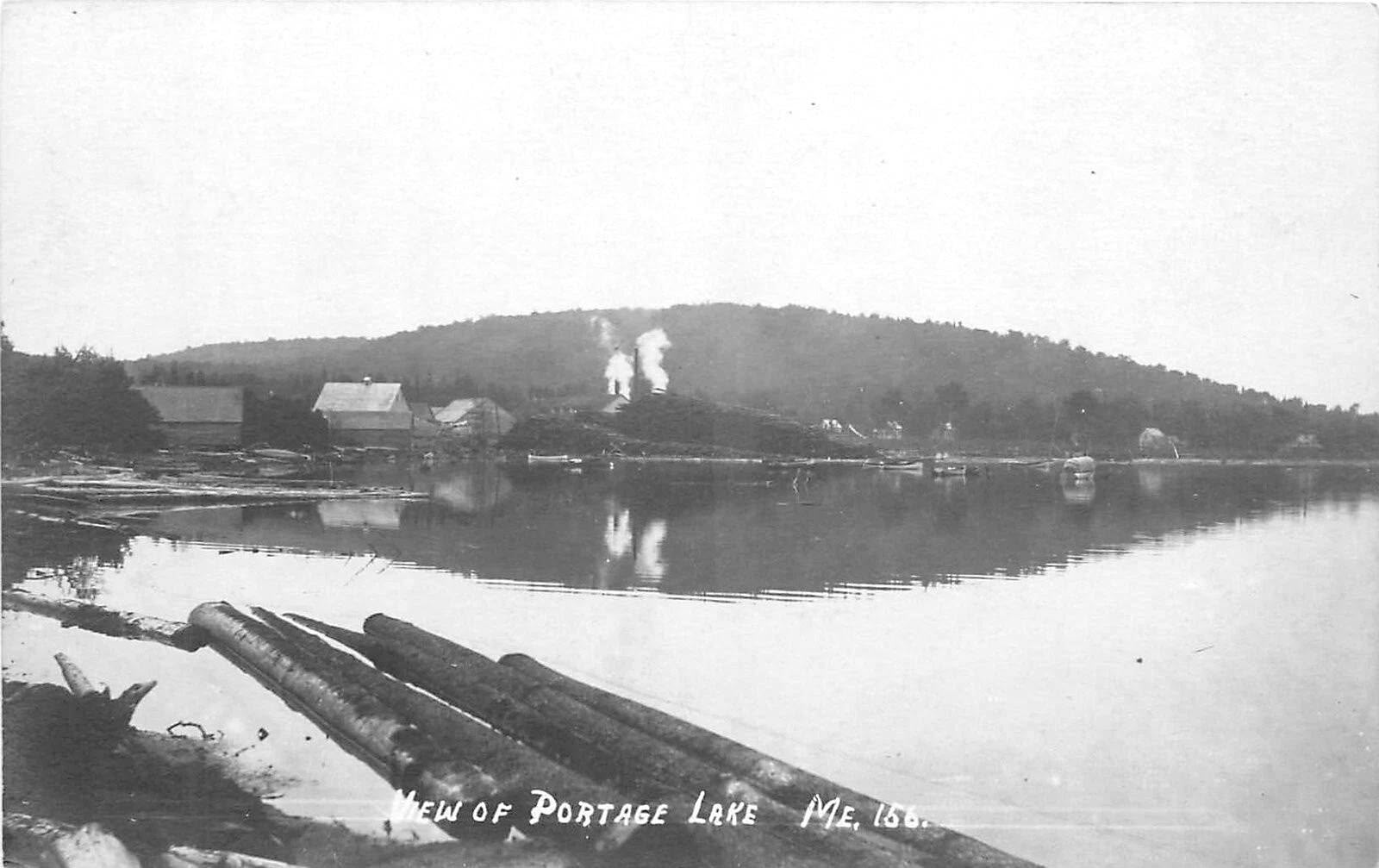 Portage Lake, Maine, a vintage view.