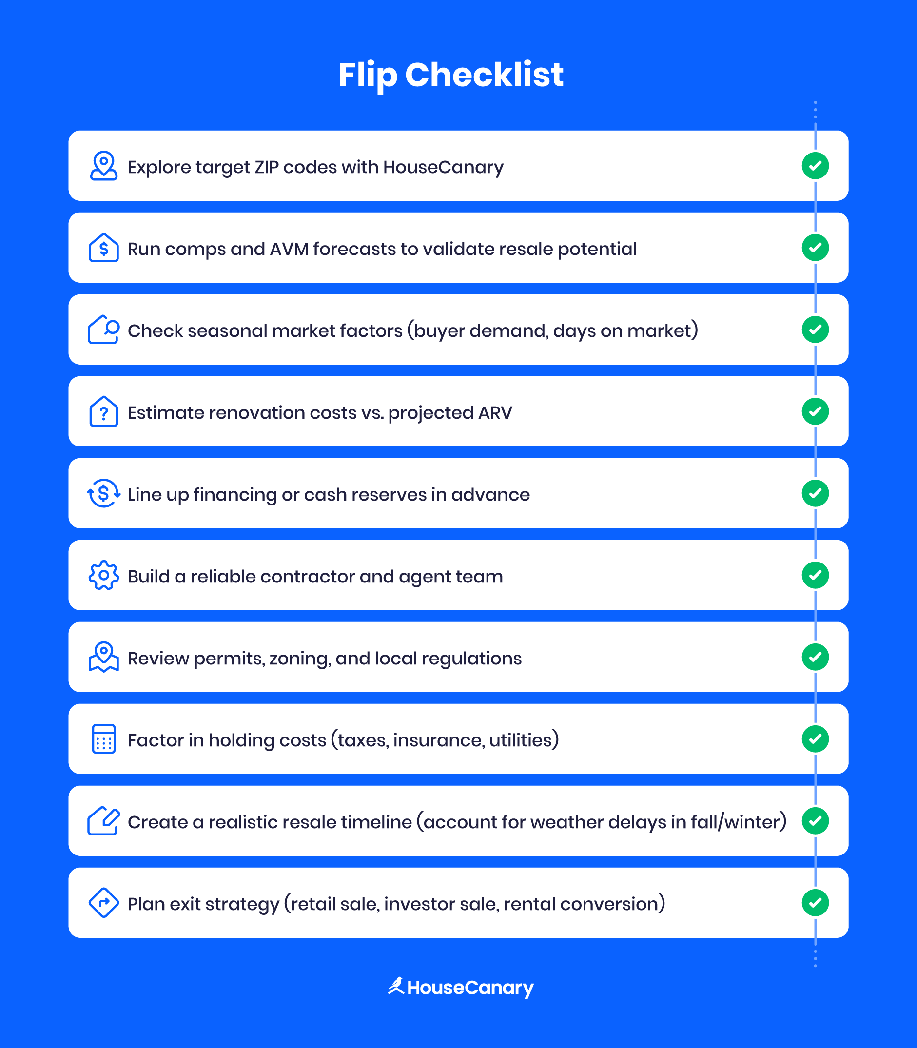 A downloadable fall flip checklist for investors