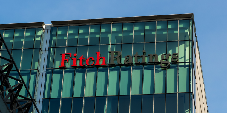 An exterior image of the Fitch Ratings building.
