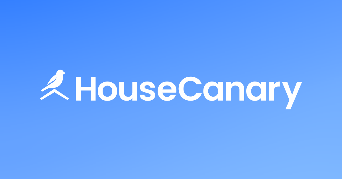 HouseCanary logo on a blue background.