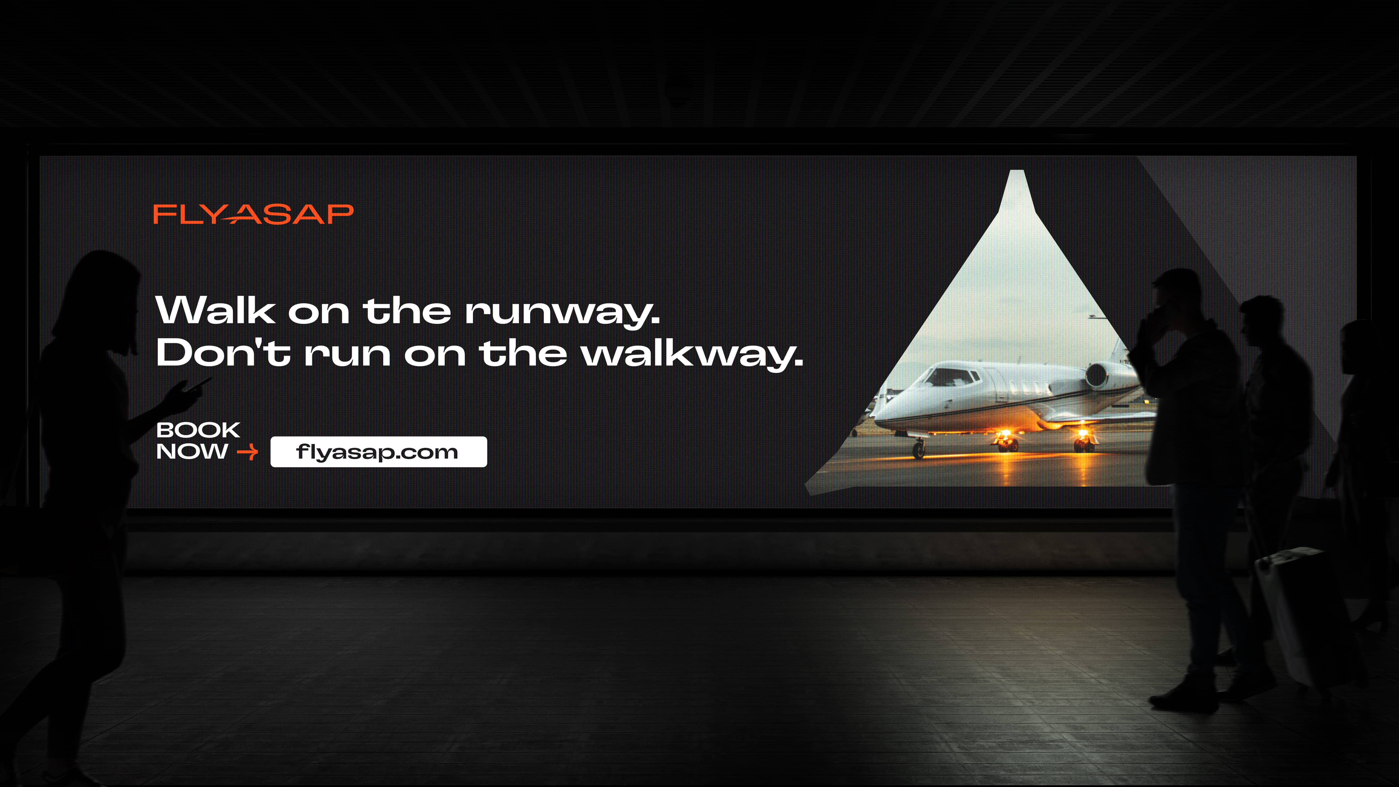 flyasap airport billboard mockup