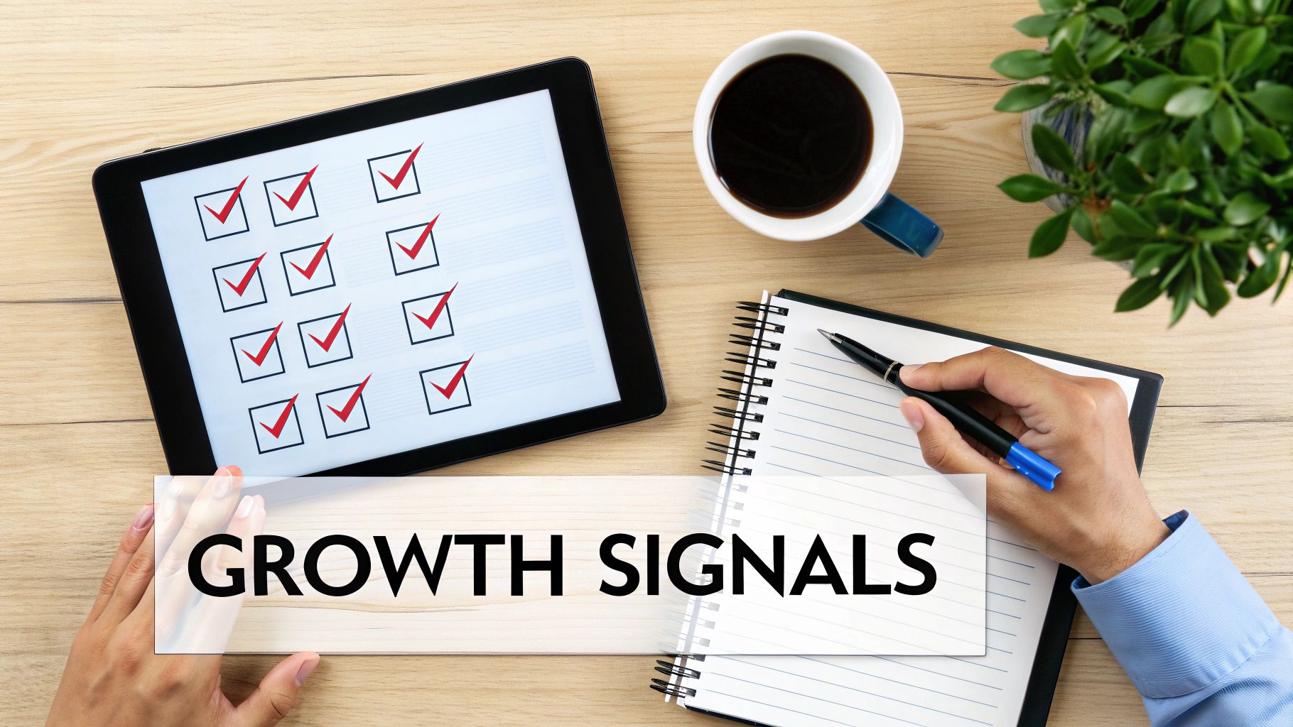 A founder looking at a confusing whiteboard of disconnected marketing tactics.