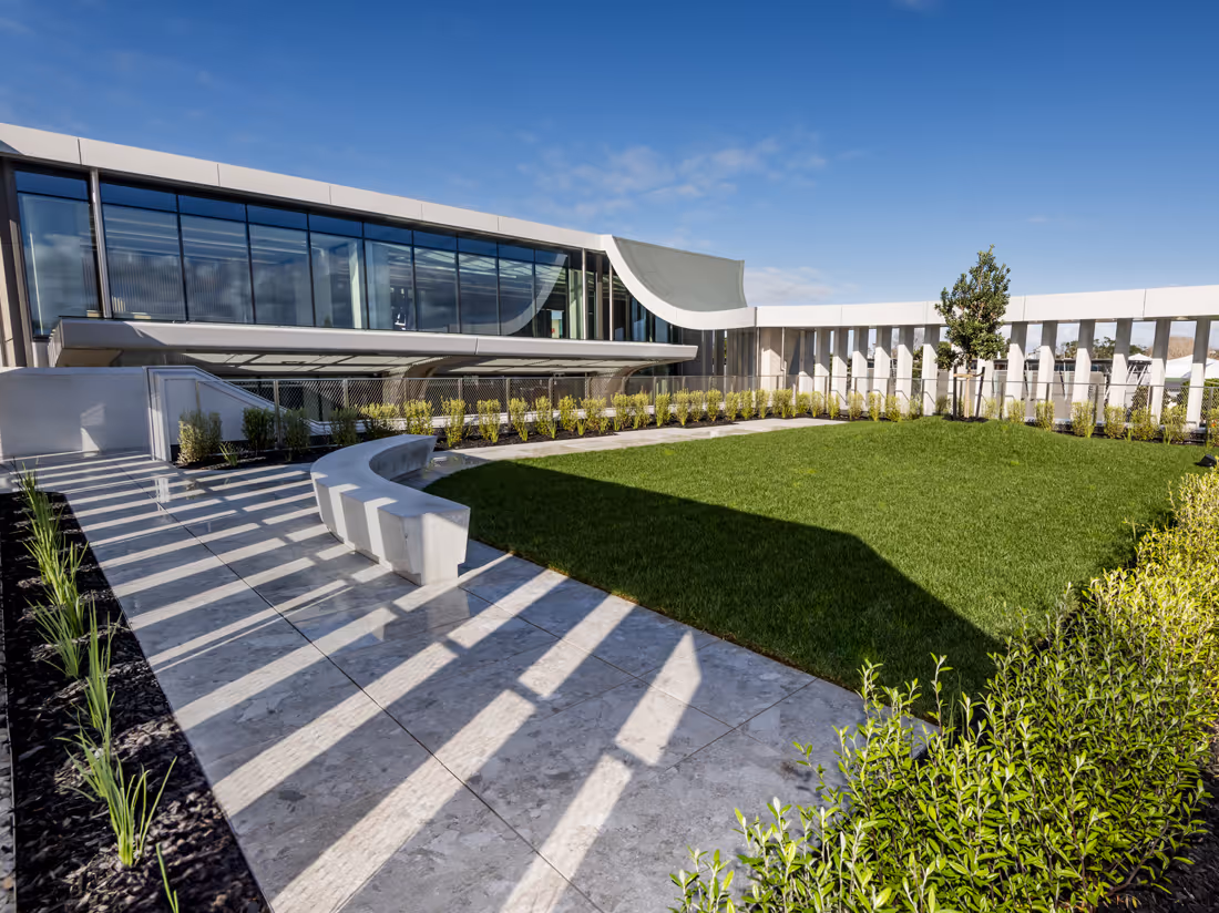 Atlas Concrete’s new Headquarters balcony lawn