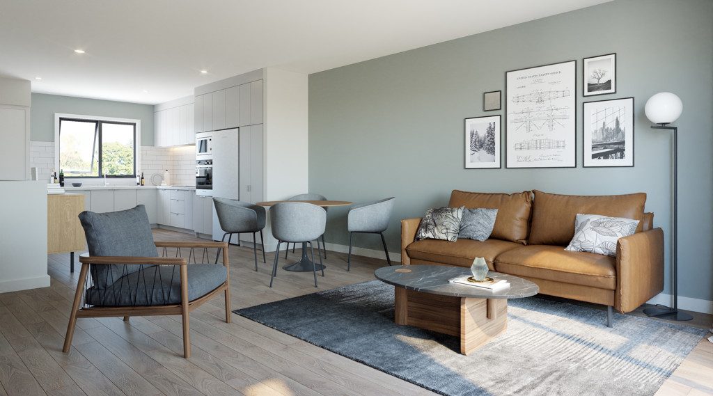 Render of a Centreway townhouse interior