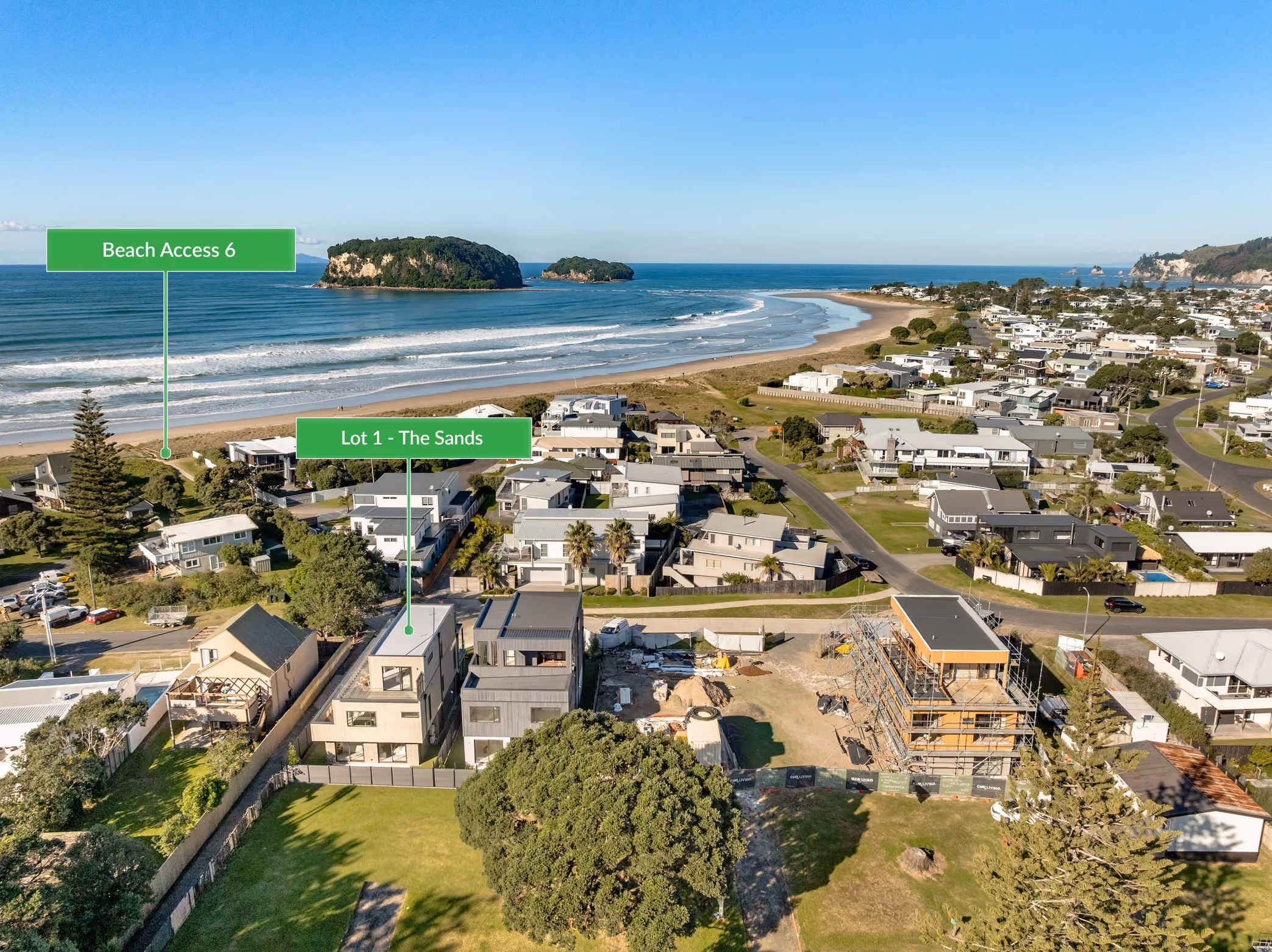 Whangamata Sands location 