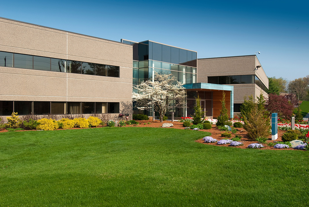 Commercial property with professionally landscaped entrance in Cincinnati, Ohio