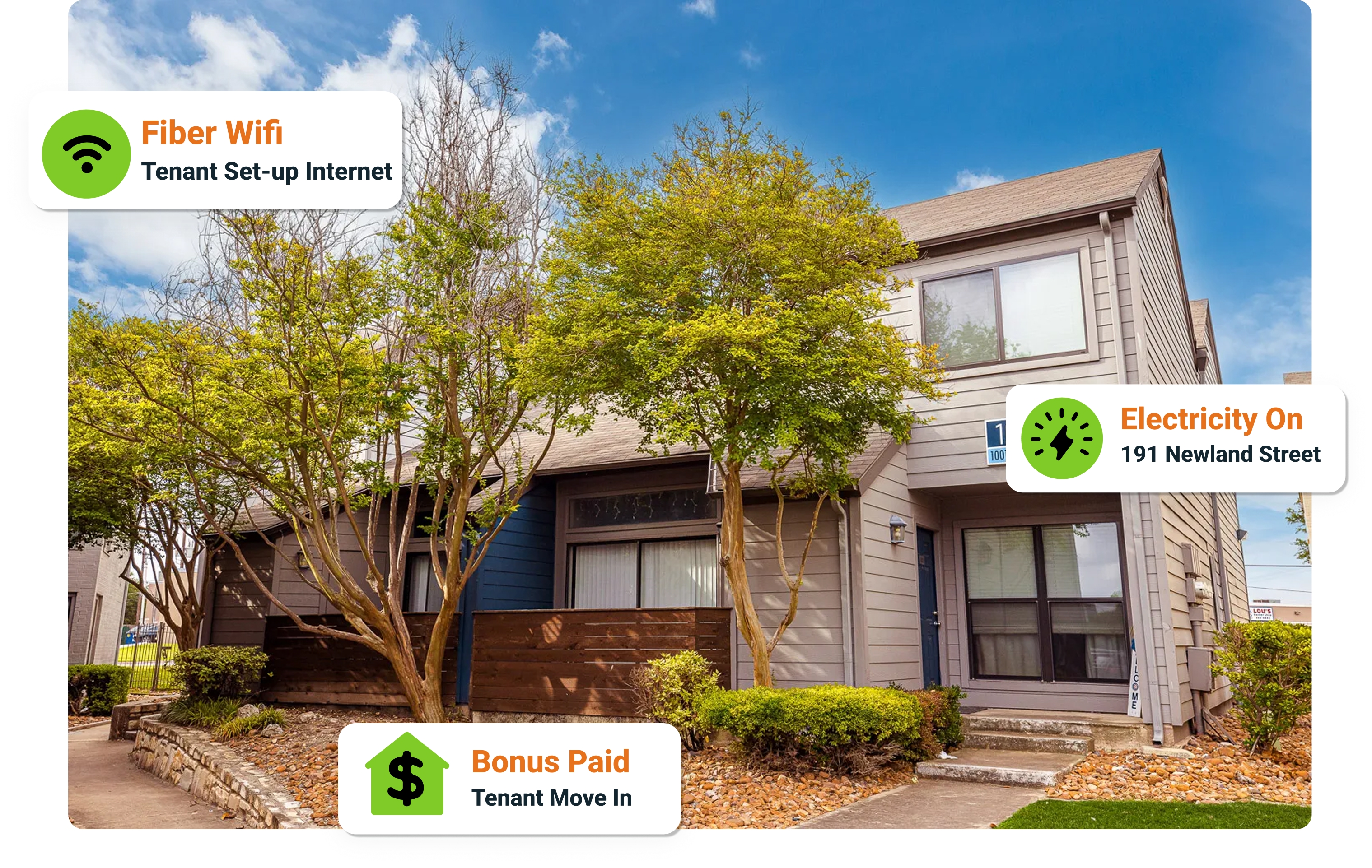 Utility setup confirmed across a multifamily community