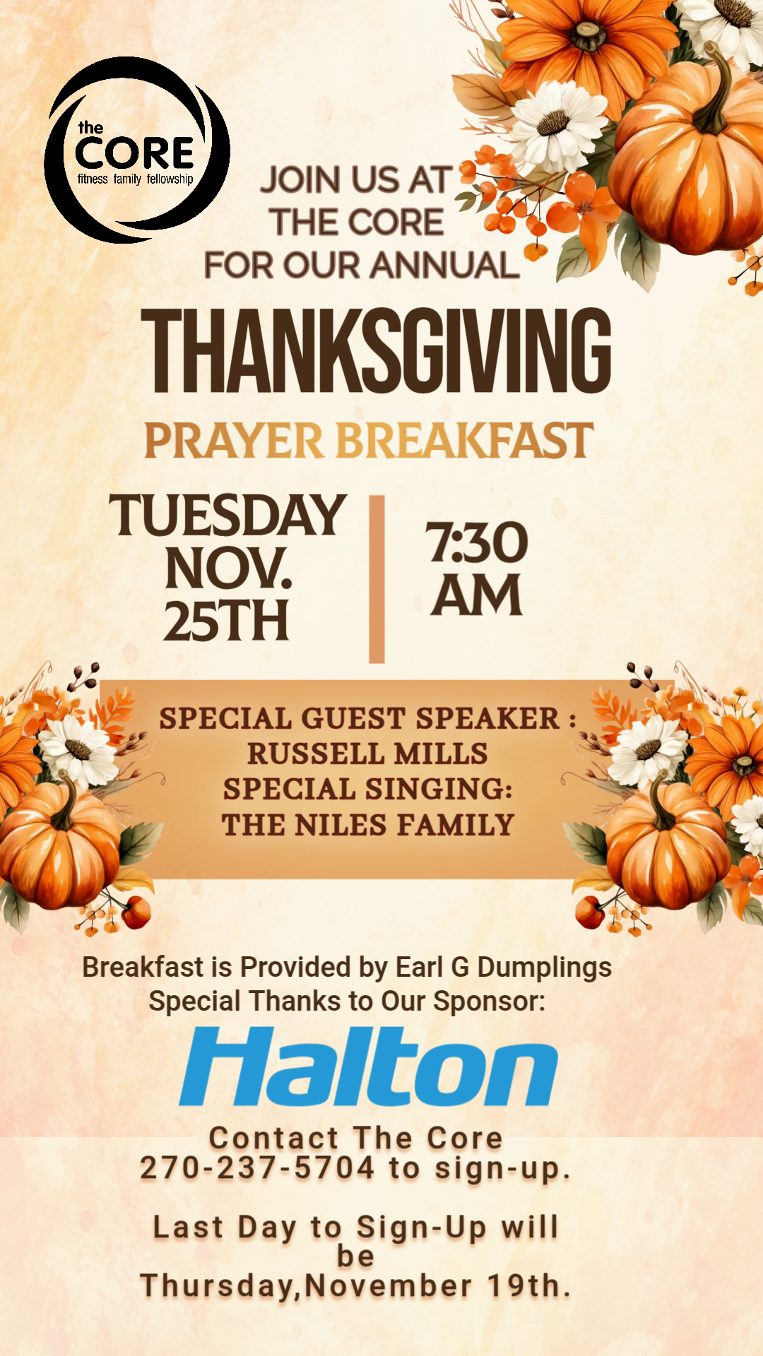 Thanksgiving Prayer Breakfast