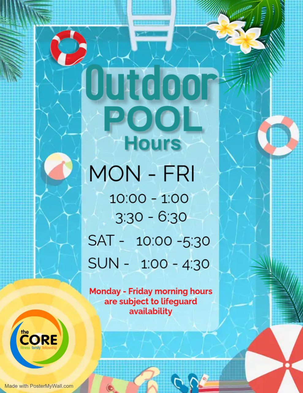 New Pool Hours 