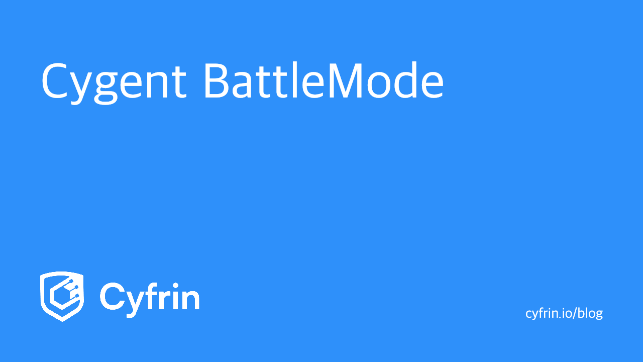 Cygent BattleMode for smart contracts