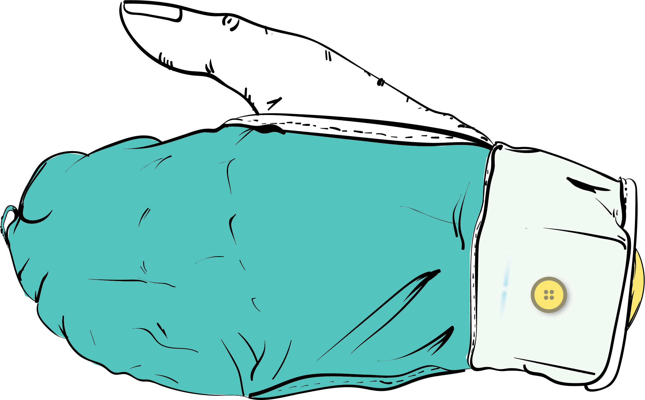 SenseGlove design illustration, top view