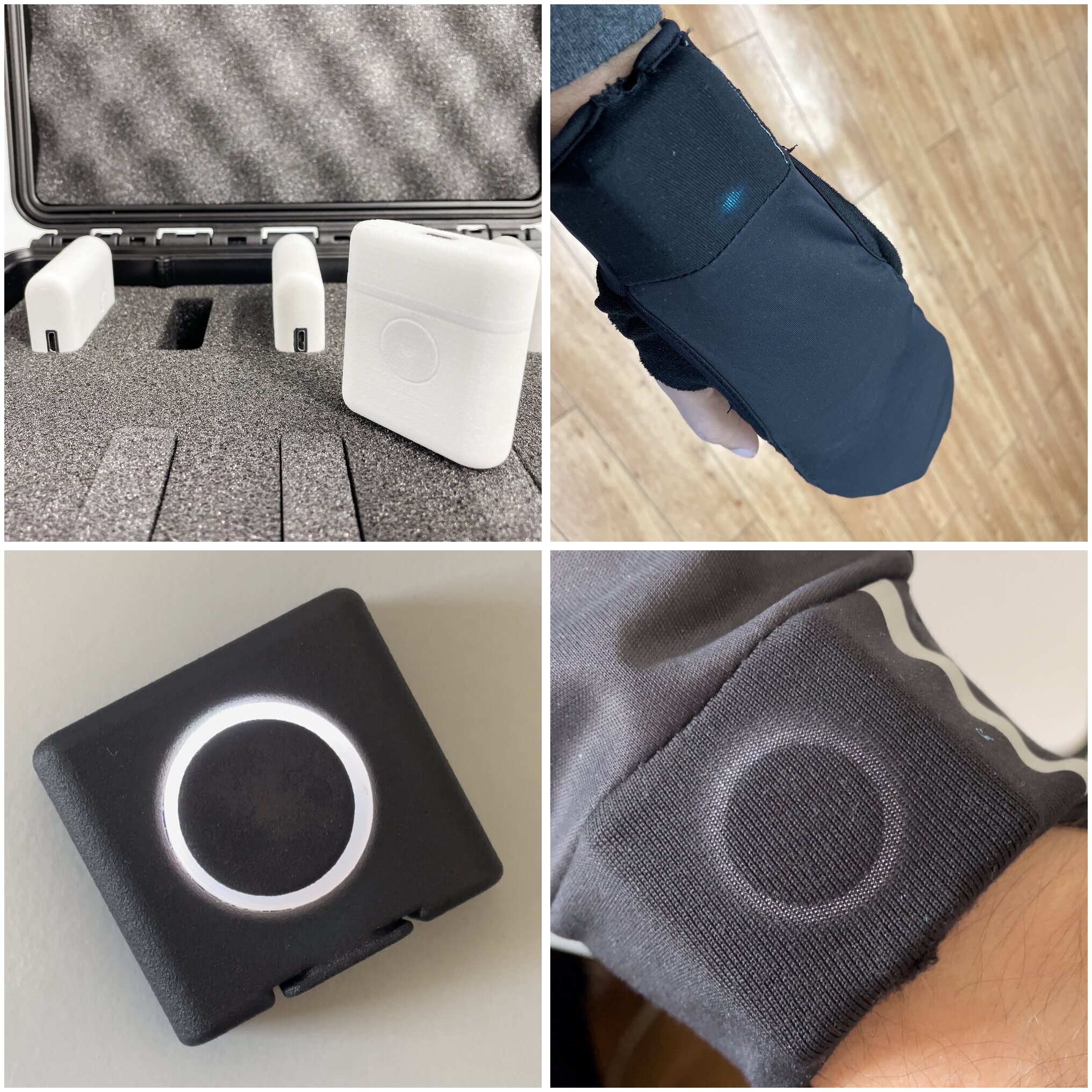 SenseGlove control module and textile glove details