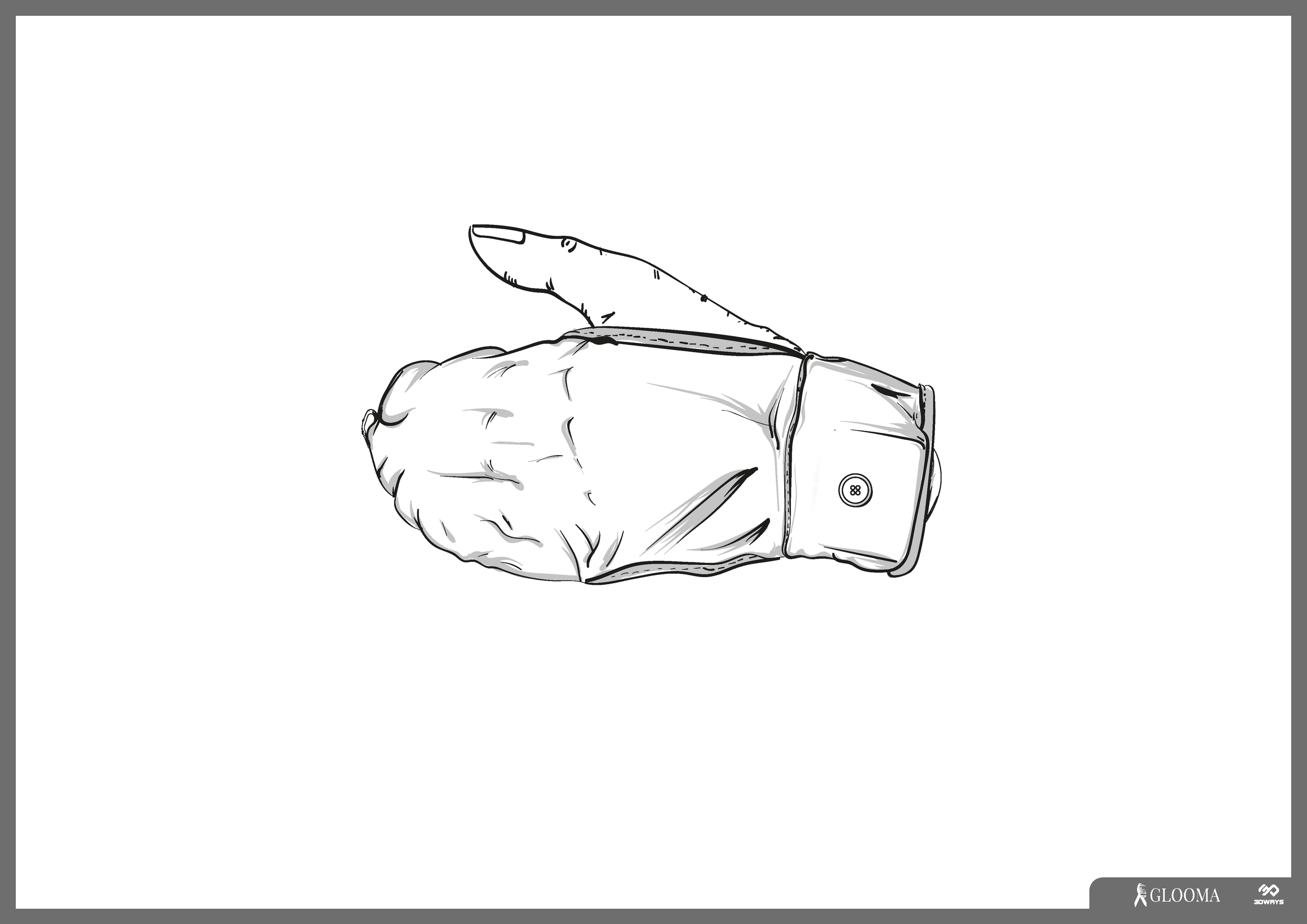 SenseGlove sketch, top view