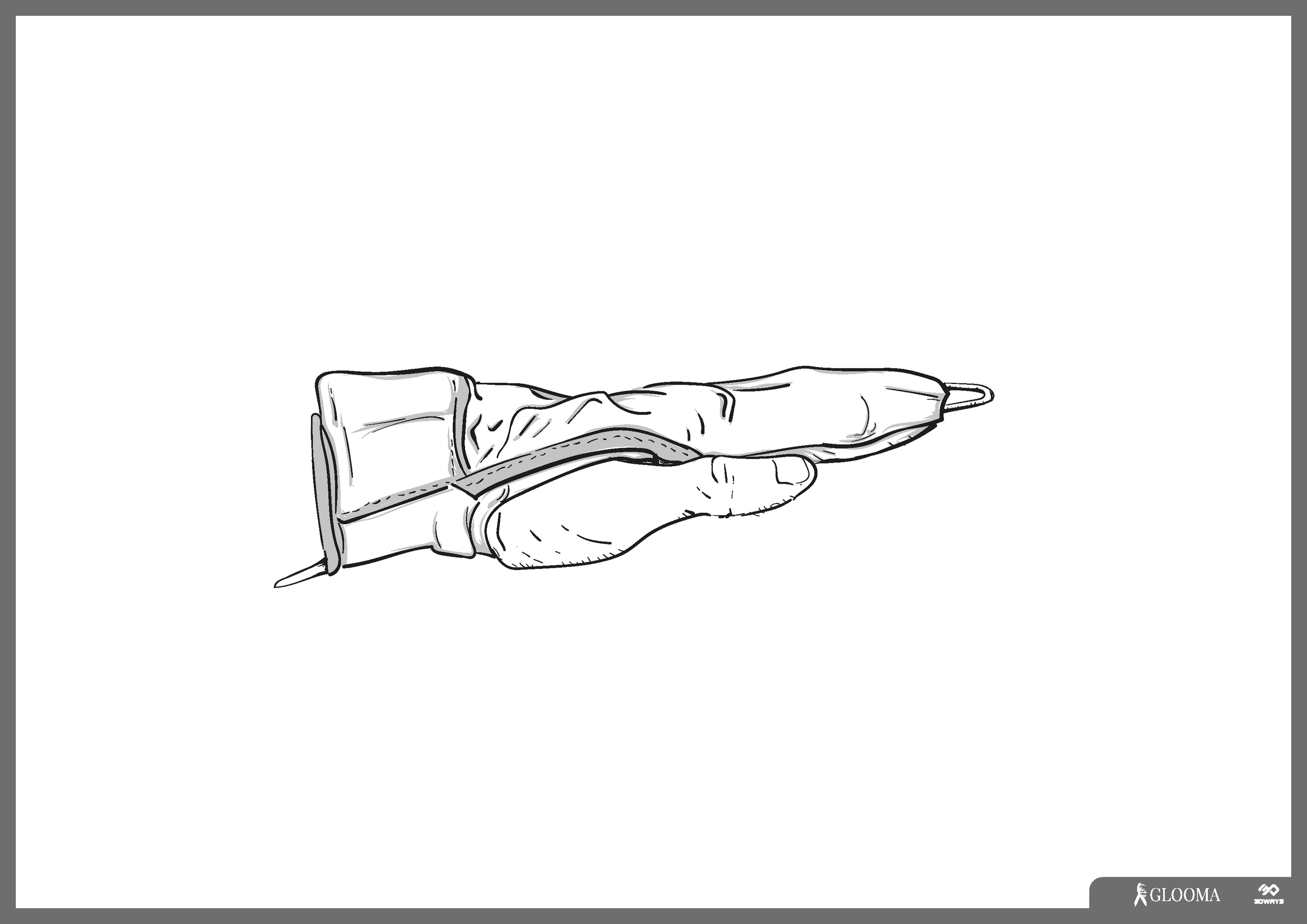 SenseGlove sketch, side view