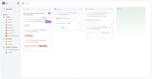 Image of Dart AI project management tool