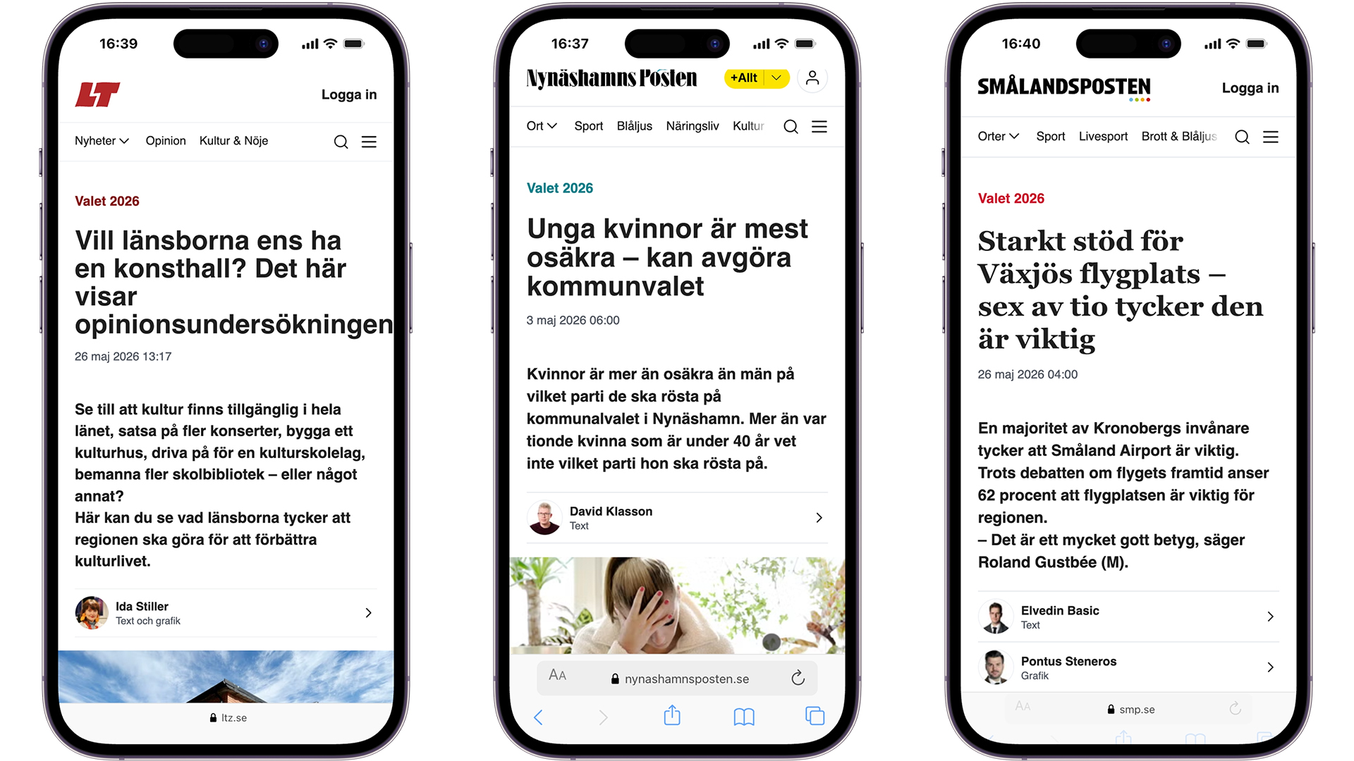 Bonnier News Local, Gota Media och Erna Media går ihop om lokala opinionsundersökningar – stärker lokaljournalistiken inför valet i höst