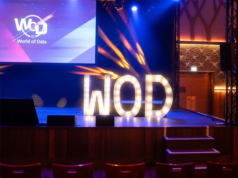 world of data bühne