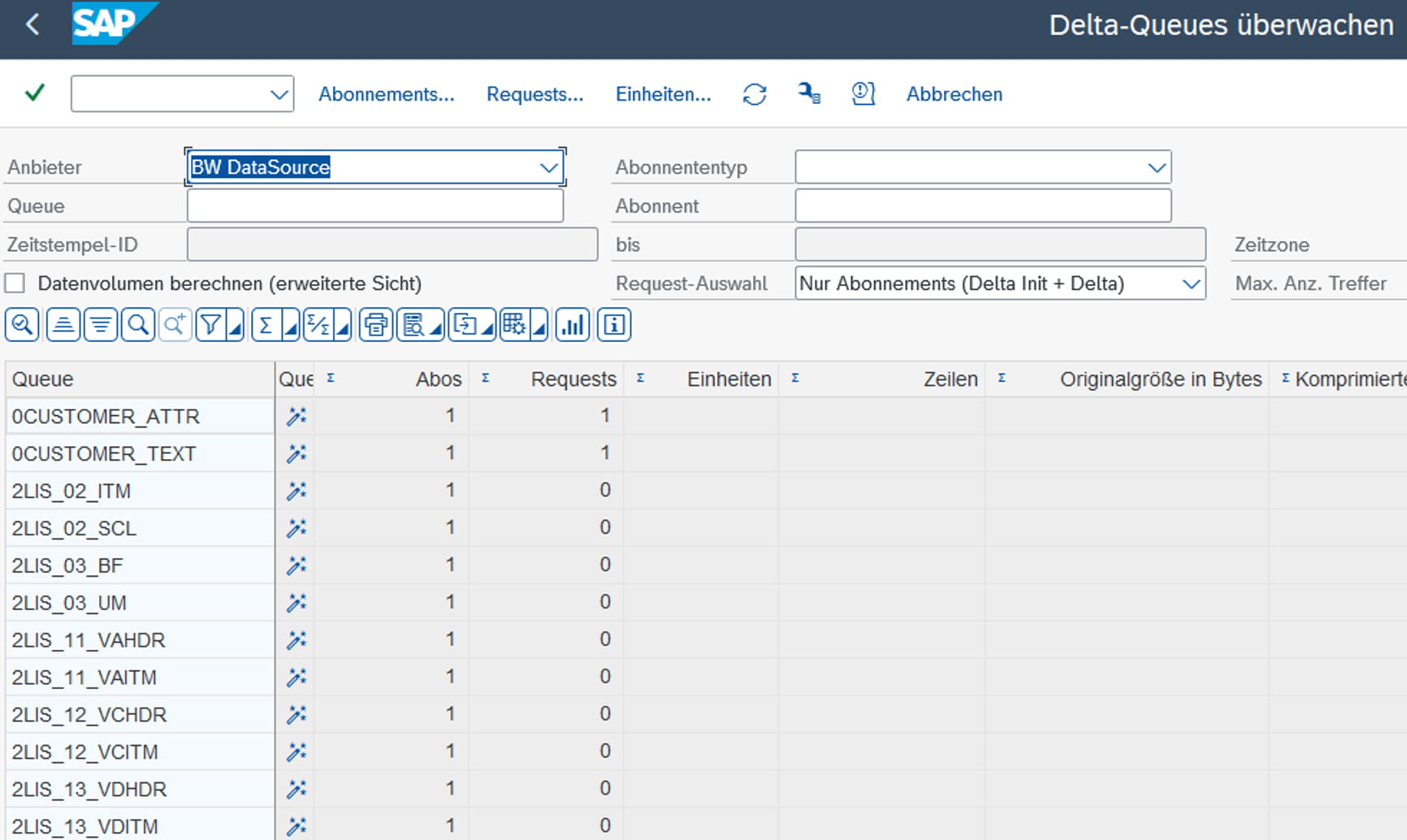Delta Queue Monitor (ODQMON): extraction logged successfully