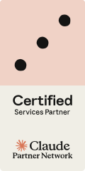 Badge Claude Partner Network Certified Services Partner b.telligent