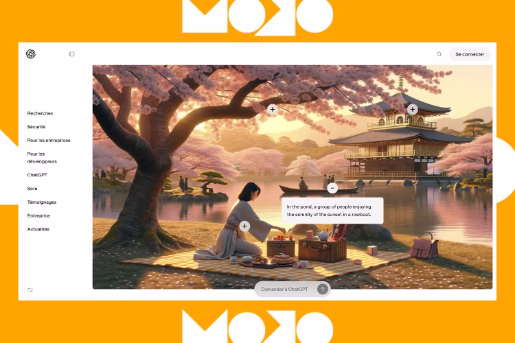 Capture de l'outil IA générateur d'image, OpenAI