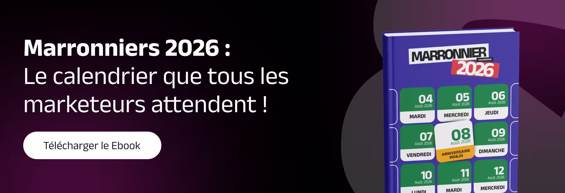 Marronnier 2026 - Spécial calendrier éditorial